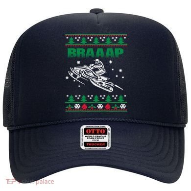 Braaap Snowmobiling Ugly Christmas Hat