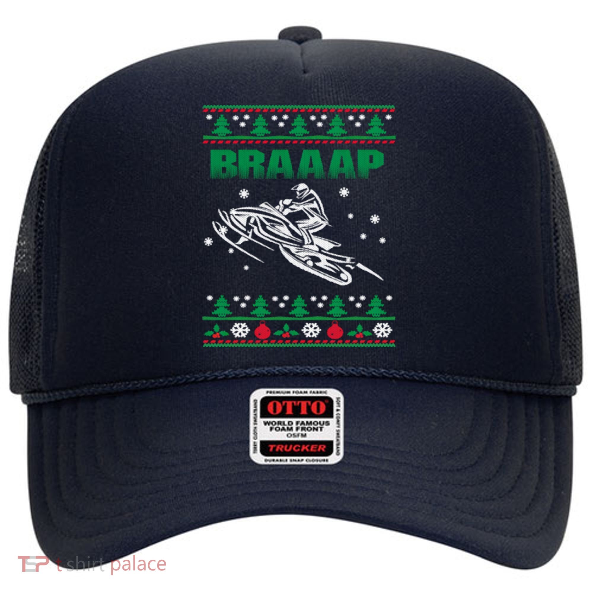 Braaap Snowmobiling Ugly Christmas Hat