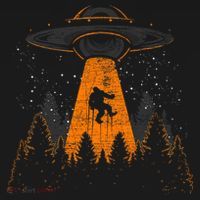 Bigfoot Sasquatch Ufo Alien Abduction Yeti Cryptid Bigfoot Women's Hoodie thumb 2