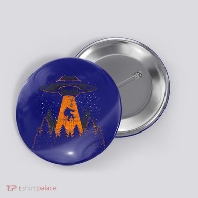 Bigfoot Sasquatch Ufo Alien Abduction Yeti Cryptid Bigfoot Button