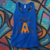 Bigfoot Sasquatch Ufo Alien Abduction Yeti Cryptid Bigfoot Women's Tank Top thumb 3