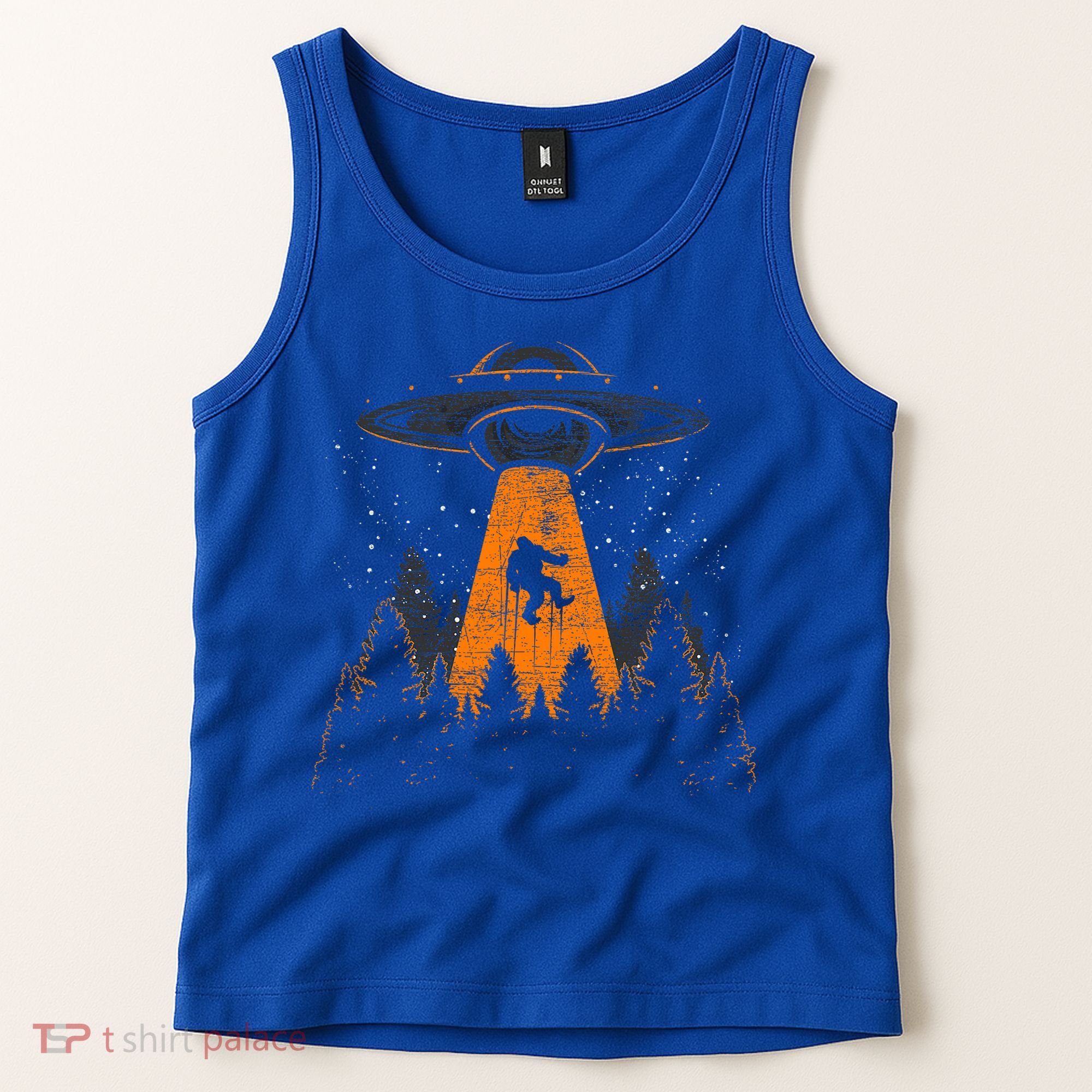 Bigfoot Sasquatch Ufo Alien Abduction Yeti Cryptid Bigfoot Tank Top