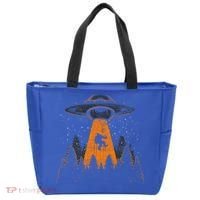 Bigfoot Sasquatch Ufo Alien Abduction Yeti Cryptid Bigfoot Tote Bag thumb 0
