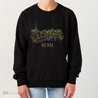 Bern Switzerland Unique Hand Drawn Art Women's Sweatshirt thumb 0