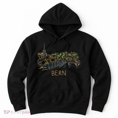 Bern Switzerland Unique Hand Drawn Art Hoodie