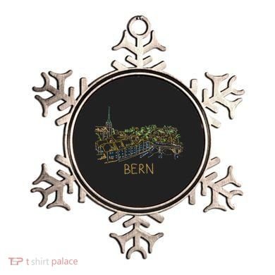 Bern Switzerland Unique Hand Drawn Art Ornament