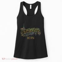 Bern Switzerland Unique Hand Drawn Art Women's Tank Top thumb 0