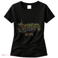 Bern Switzerland Unique Hand Drawn Art Women's T-Shirt thumb 0
