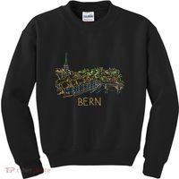 Bern Switzerland Unique Hand Drawn Art Kids Sweatshirt thumb 0