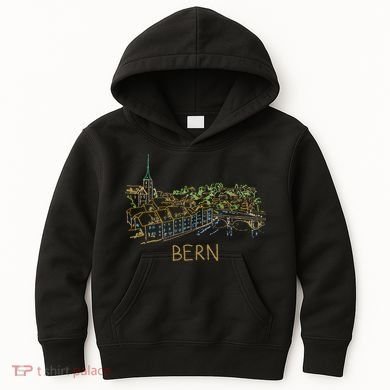 Bern Switzerland Unique Hand Drawn Art Kids Hoodie