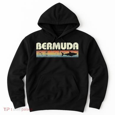Bermuda Shark Vintage Cruise Souvenir Hoodie