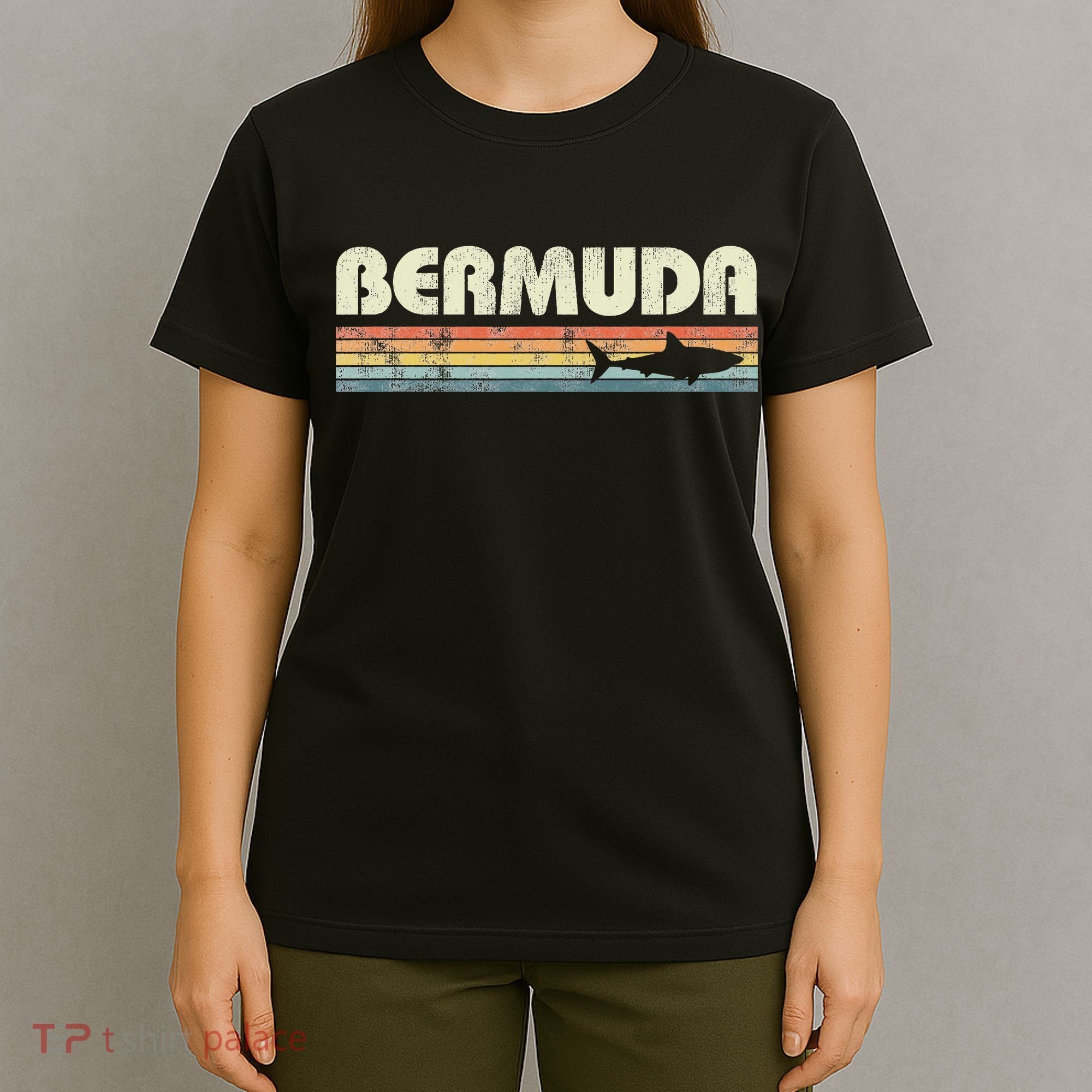 Bermuda Shark Vintage Cruise Souvenir T-Shirt