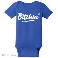 Bitchin Script Vintage Cool Gift Baby Bodysuit thumb 0