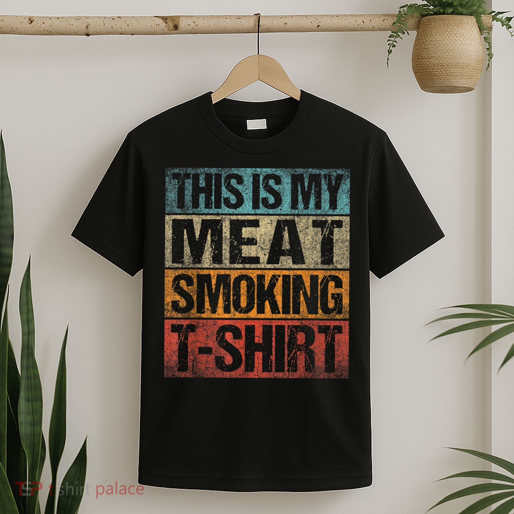 BBQ Smoker Vintage Retro This Is My Meat Smoking BBQ T-Shirt