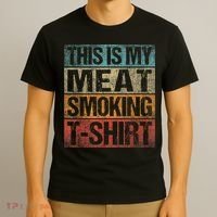 BBQ Smoker Vintage Retro This Is My Meat Smoking BBQ T-Shirt thumb 3