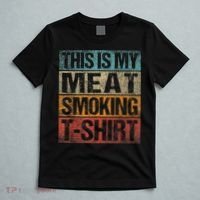 BBQ Smoker Vintage Retro This Is My Meat Smoking BBQ T-Shirt thumb 5