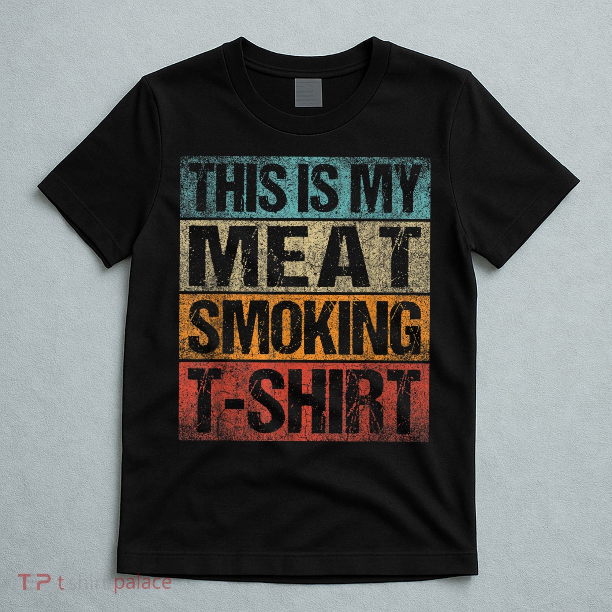 BBQ Smoker Vintage Retro This Is My Meat Smoking BBQ T-Shirt