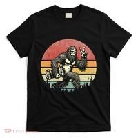 Bigfoot Skater Vintage Sasquatch Skateboarding T-Shirt thumb 0