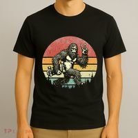 Bigfoot Skater Vintage Sasquatch Skateboarding T-Shirt thumb 3