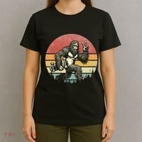 Bigfoot Skater Vintage Sasquatch Skateboarding T-Shirt thumb 4