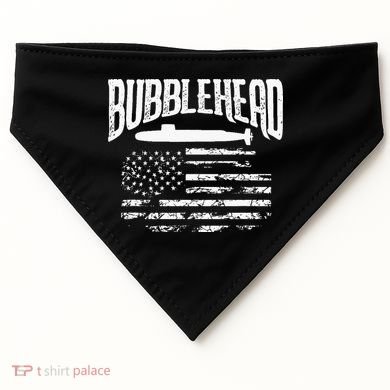 Bubblehead Submarine Veteran Gift For Submariner USA-Made Doggie Bandana