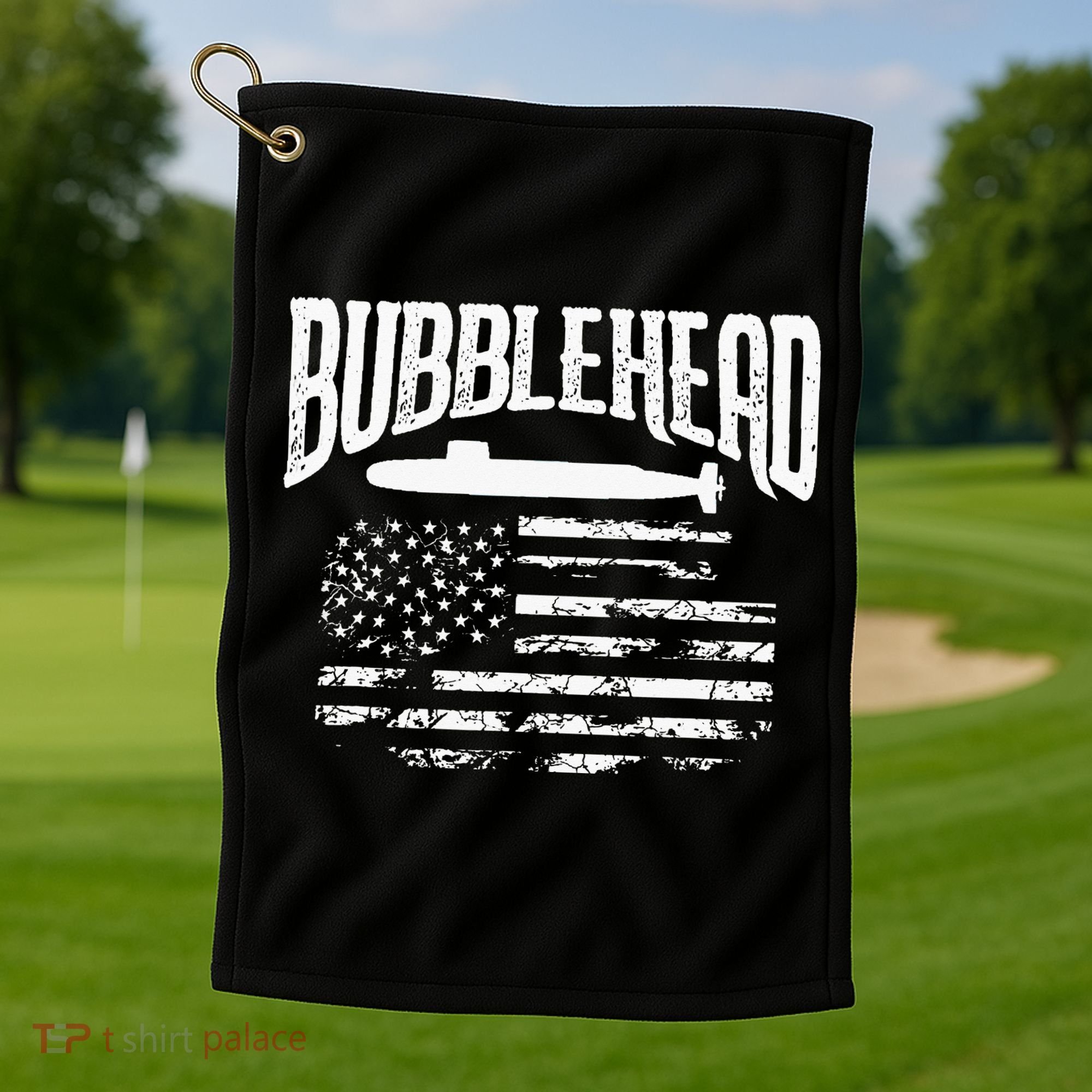 Bubblehead Submarine Veteran Gift For Submariner Golf Towel
