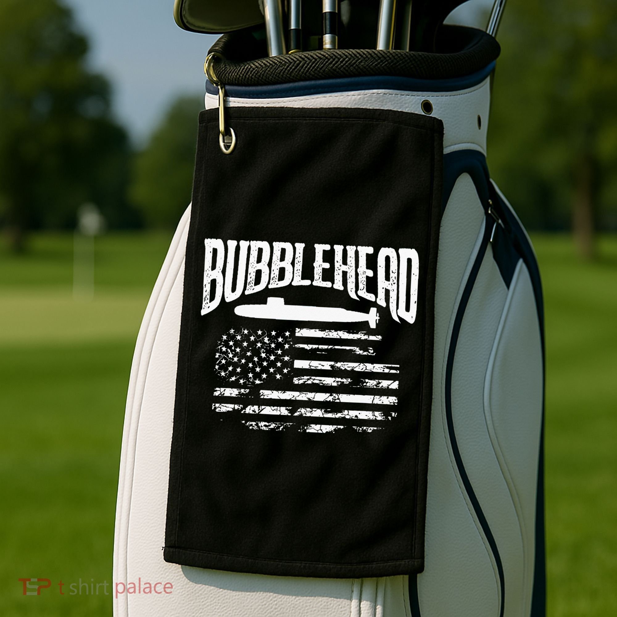 Bubblehead Submarine Veteran Gift For Submariner Golf Towel