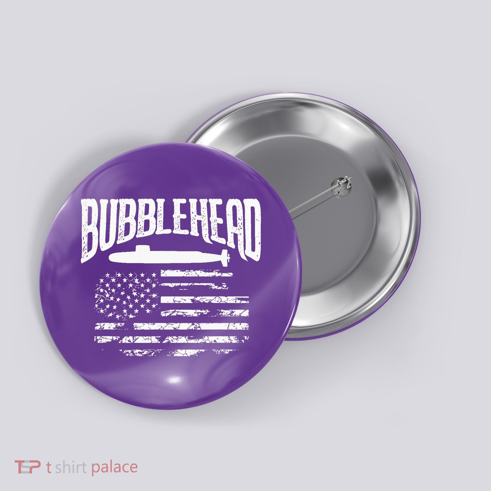 Bubblehead Submarine Veteran Gift For Submariner Button