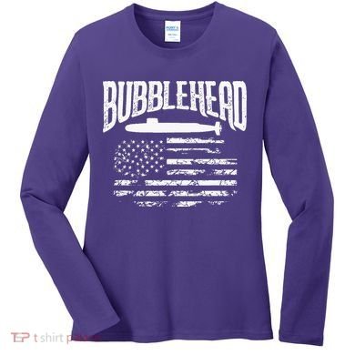 Bubblehead Submarine Veteran Gift For Submariner Women's Long Sleeve Shirt