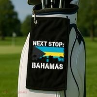 Bahamas Summer Vacation Trip Next Stop Vacay Vibes Souvenir Gift Golf Towel thumb 2