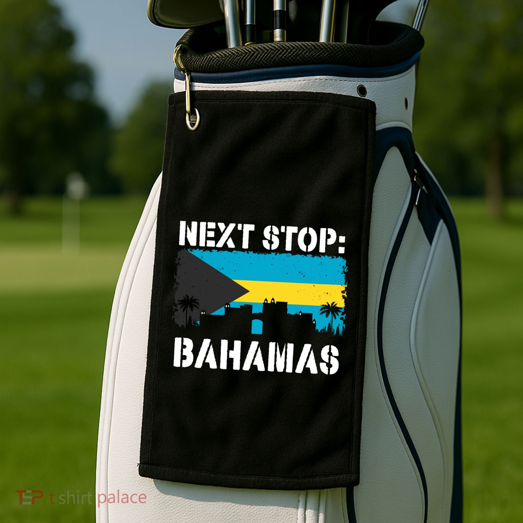Bahamas Summer Vacation Trip Next Stop Vacay Vibes Souvenir Gift Golf Towel
