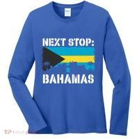 Bahamas Summer Vacation Trip Next Stop Vacay Vibes Souvenir Gift Women's Long Sleeve Shirt thumb 0