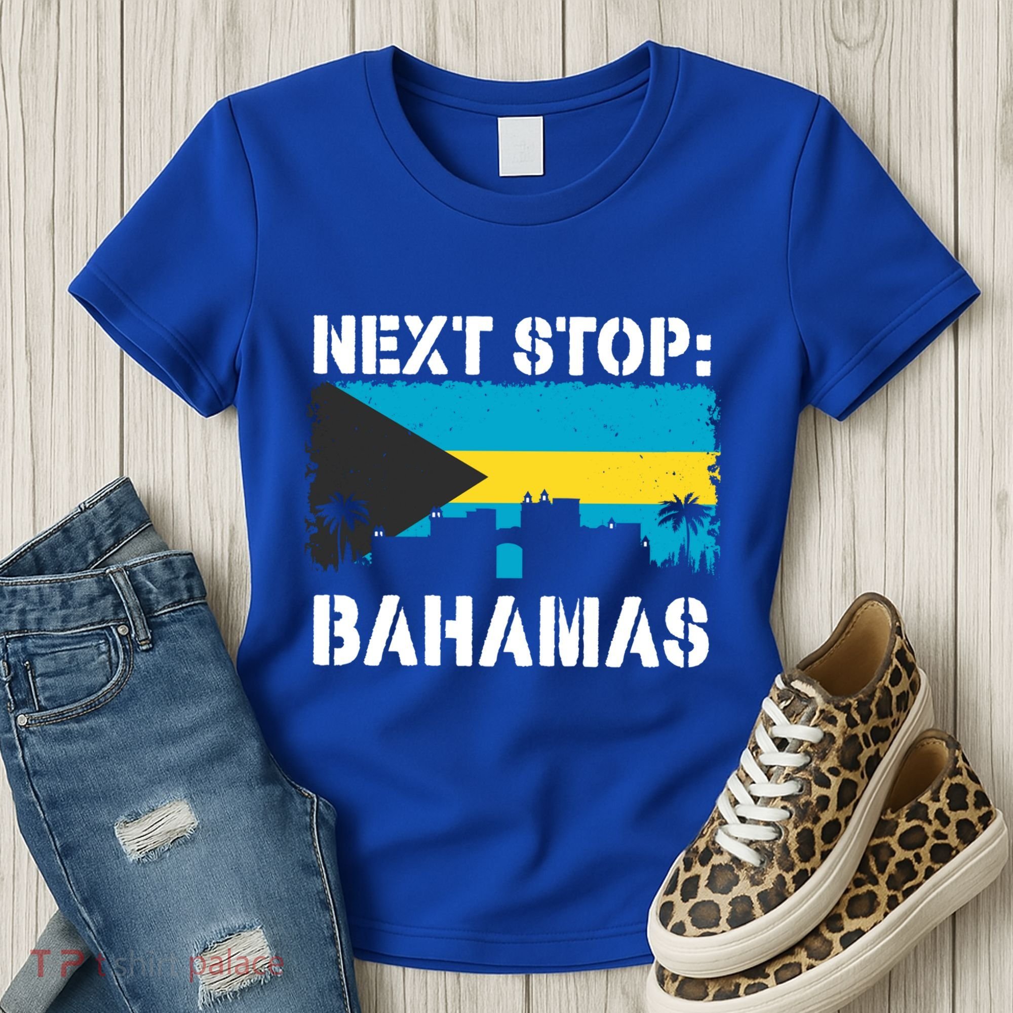 Bahamas Summer Vacation Trip Next Stop Vacay Vibes Souvenir Gift Women's T-Shirt