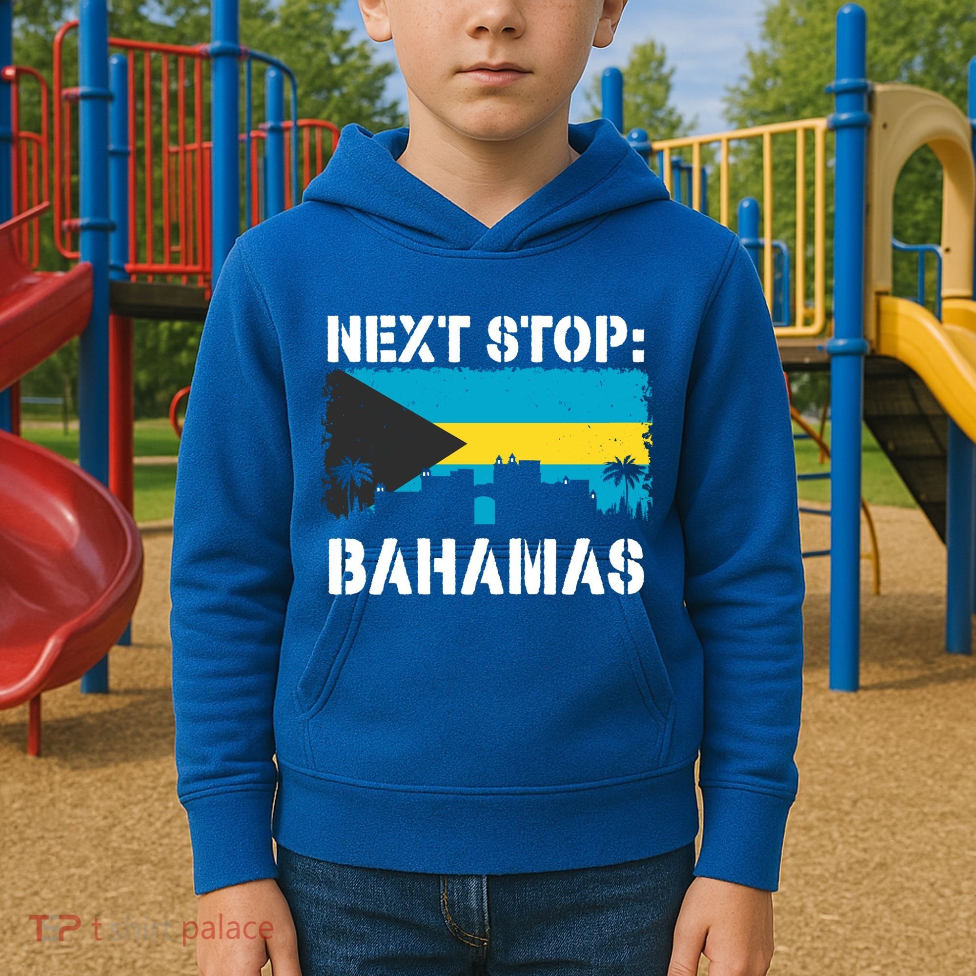Bahamas Summer Vacation Trip Next Stop Vacay Vibes Souvenir Gift Kids Hoodie