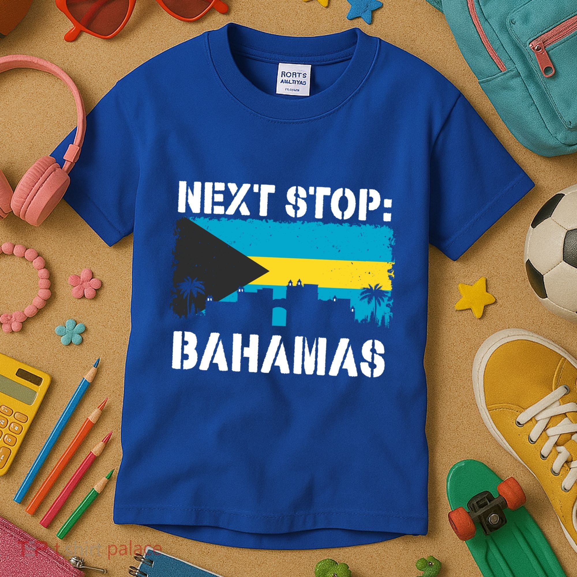 Bahamas Summer Vacation Trip Next Stop Vacay Vibes Souvenir Gift Kids T-Shirt