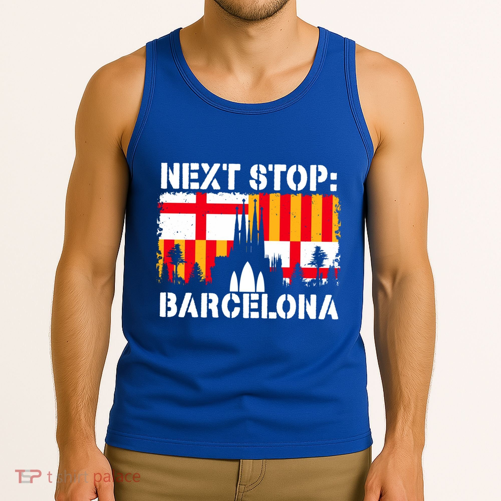 Barcelona Summer Vacation Trip Next Stop Spain Vacay Vibes Gift Tank Top
