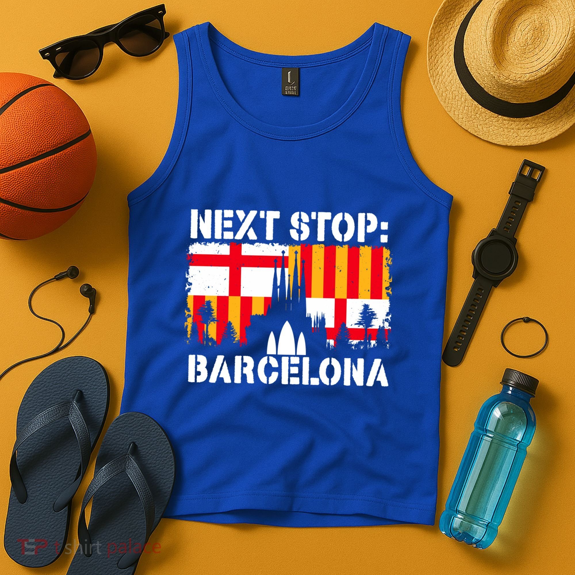 Barcelona Summer Vacation Trip Next Stop Spain Vacay Vibes Gift Tank Top