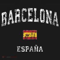 Barcelona Spain Vintage Athletic Sports T-Shirt thumb 7