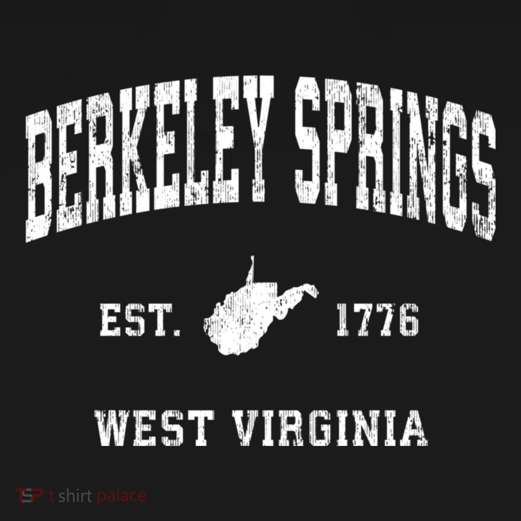 Berkeley Springs West Virginia Wv Vintage Athletic T-Shirt
