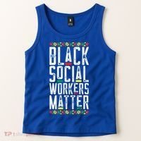 Black Social Workers Matter African American Lives Matter Cute Gift Tank Top thumb 2