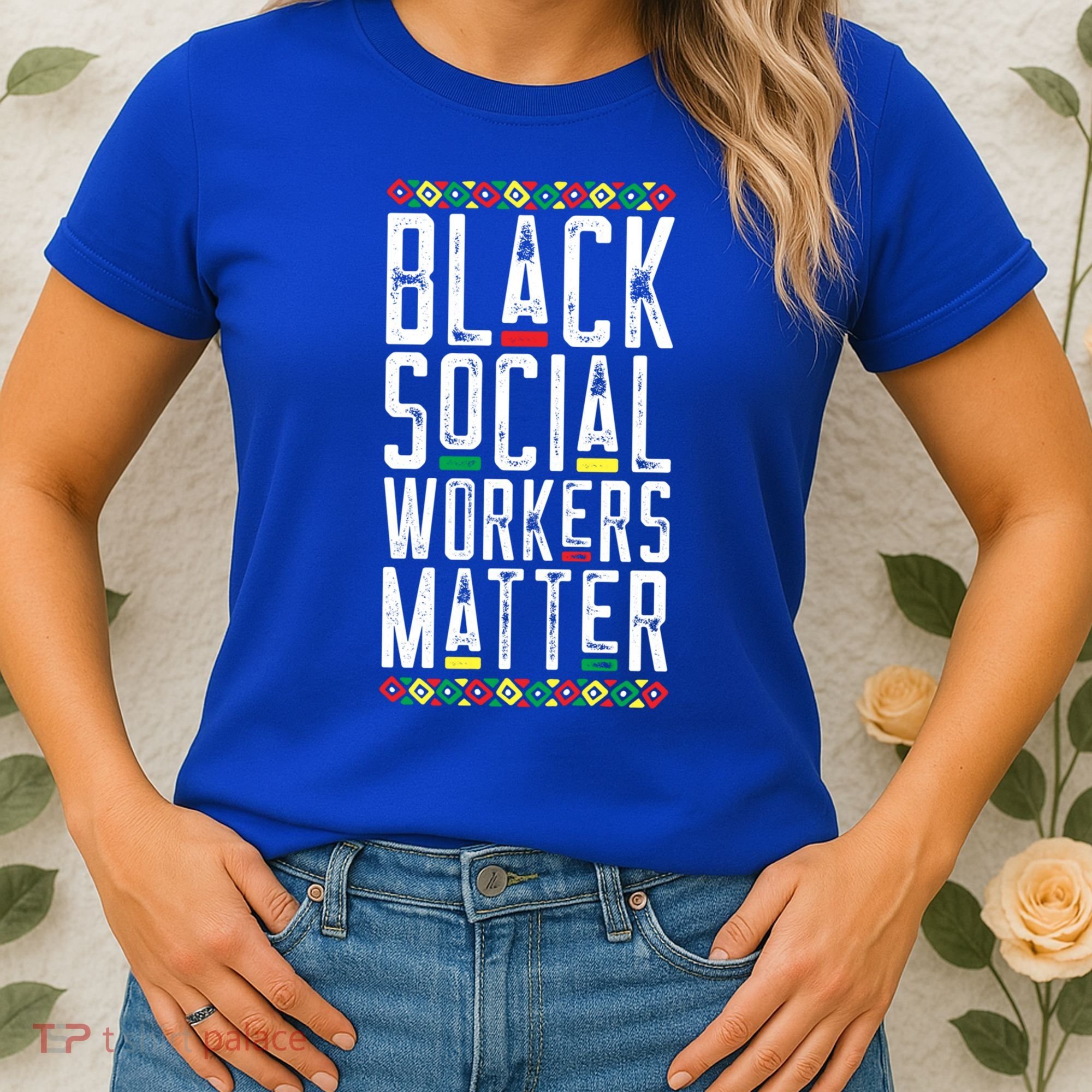 Black Social Workers Matter African American Lives Matter Cute Gift Women's T-Shirt