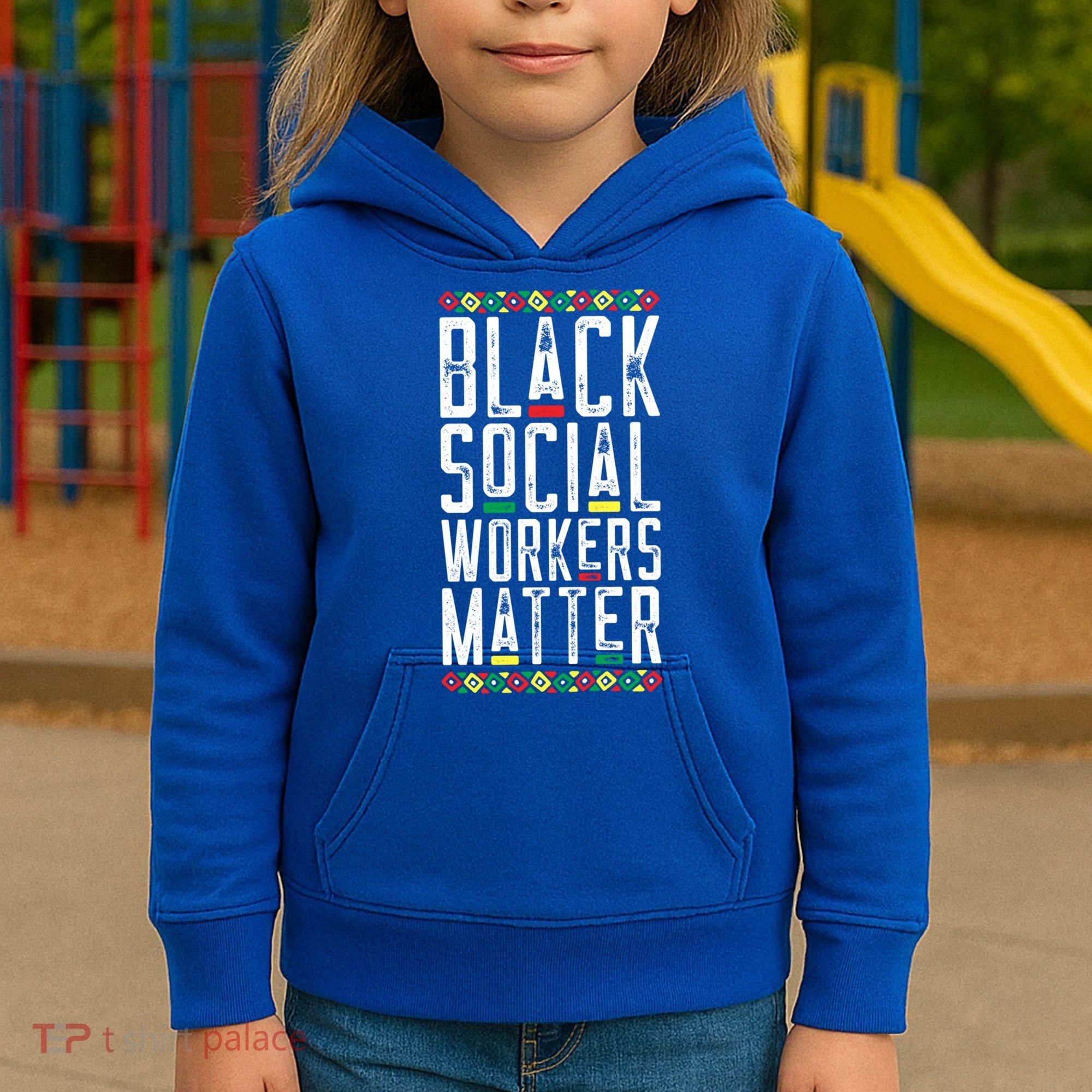 Black Social Workers Matter African American Lives Matter Cute Gift Kids Hoodie