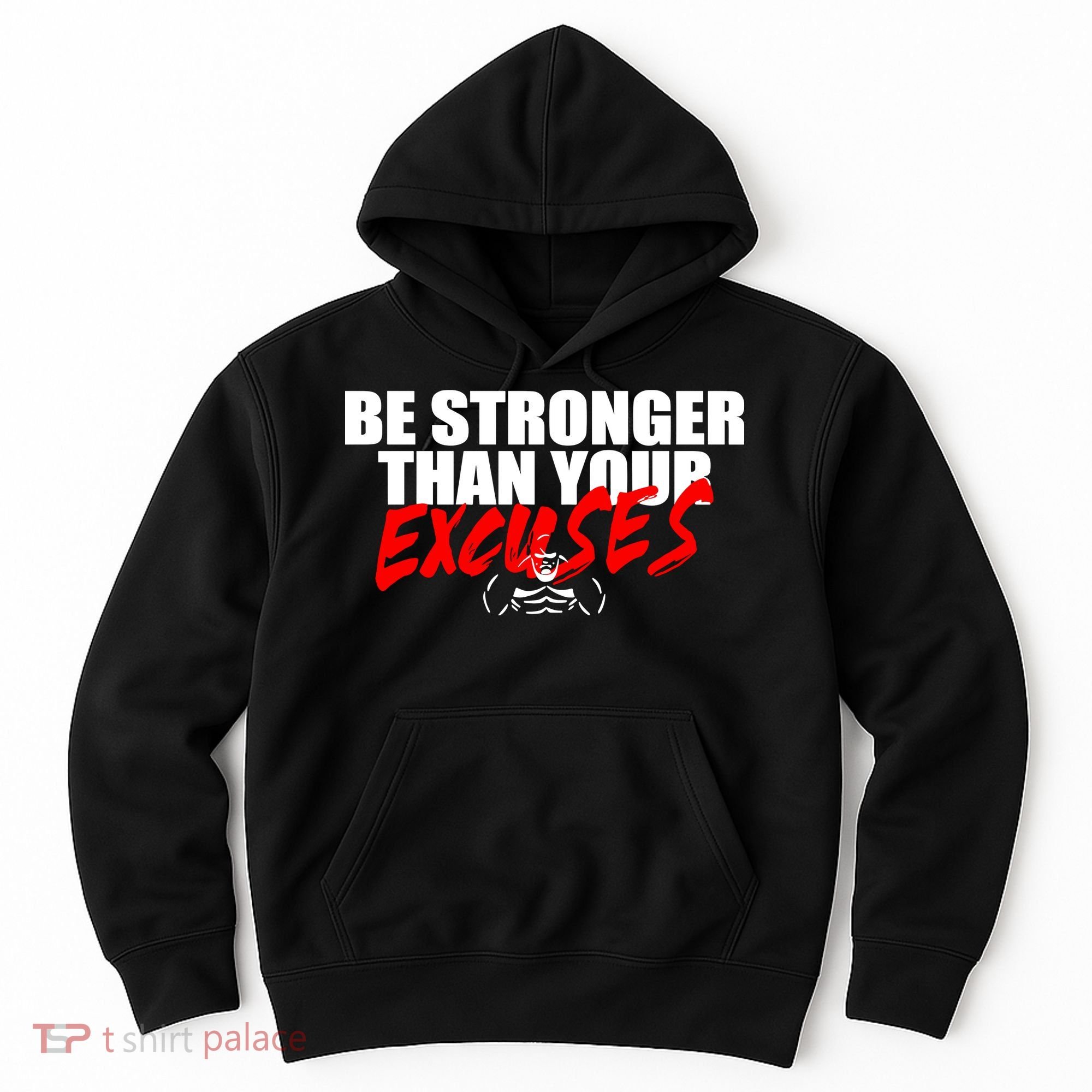 Brian Shaw Wearing Be Stronger Than Your Excuses Hoodie