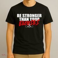 Brian Shaw Wearing Be Stronger Than Your Excuses T-Shirt thumb 3