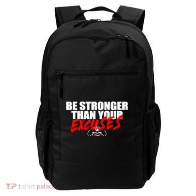 Brian Shaw Wearing Be Stronger Than Your Excuses Backpack
