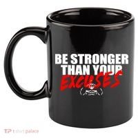 Brian Shaw Wearing Be Stronger Than Your Excuses 11oz C Handle Ceramic Mug thumb 2