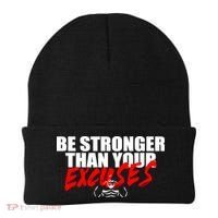 Brian Shaw Wearing Be Stronger Than Your Excuses Beanie thumb 0