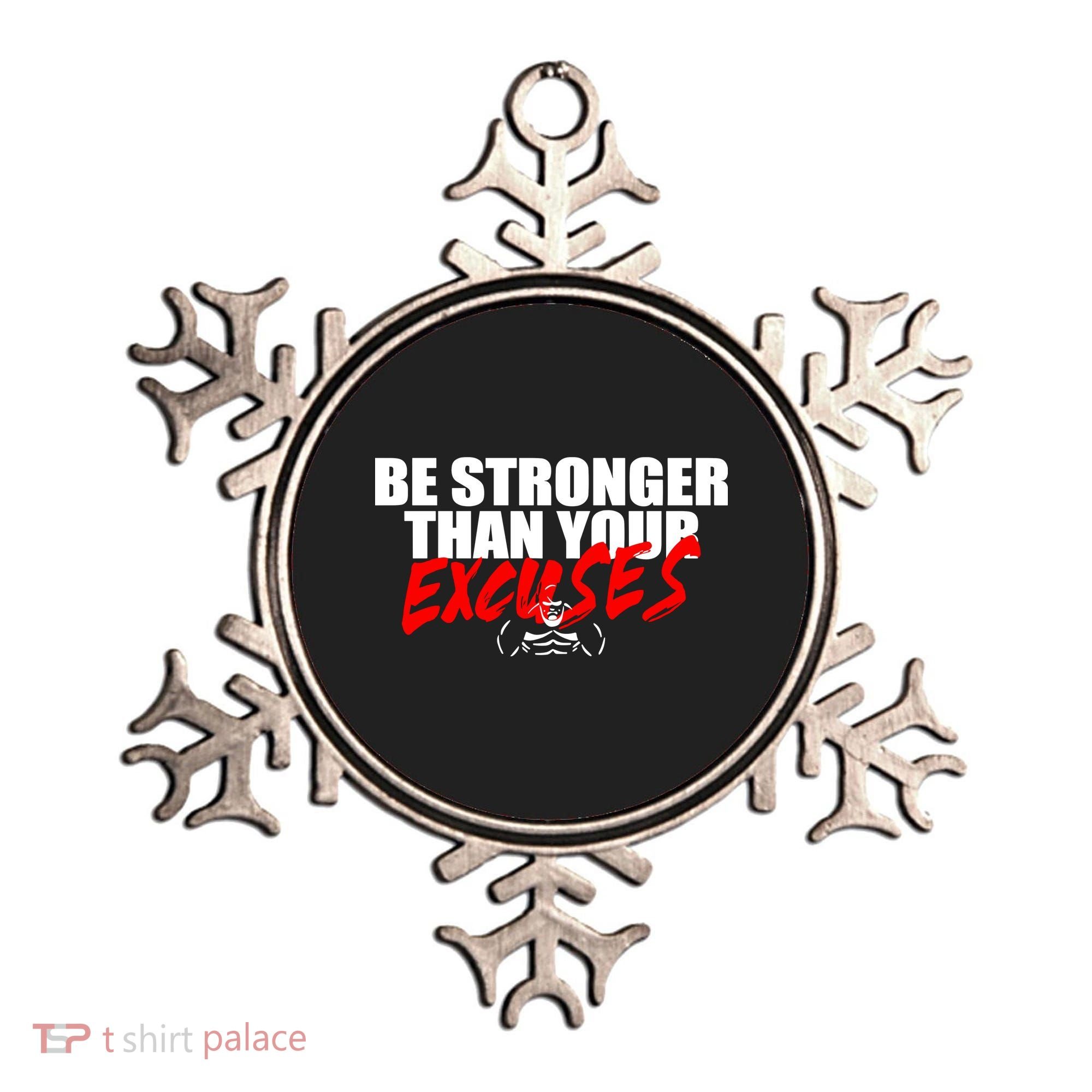 Brian Shaw Wearing Be Stronger Than Your Excuses Ornament