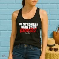 Brian Shaw Wearing Be Stronger Than Your Excuses Women's Tank Top thumb 2