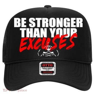 Brian Shaw Wearing Be Stronger Than Your Excuses Hat